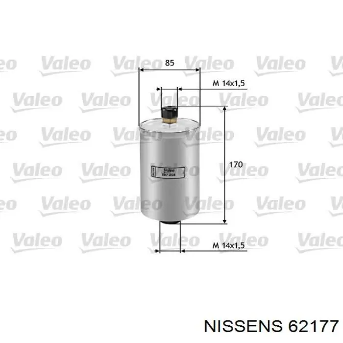 Радіатор основний Nissens 62177 ціна, від 82.90 USD