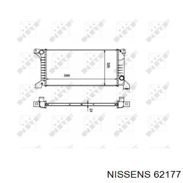 62177 Nissens Радіатор охолодження двигуна