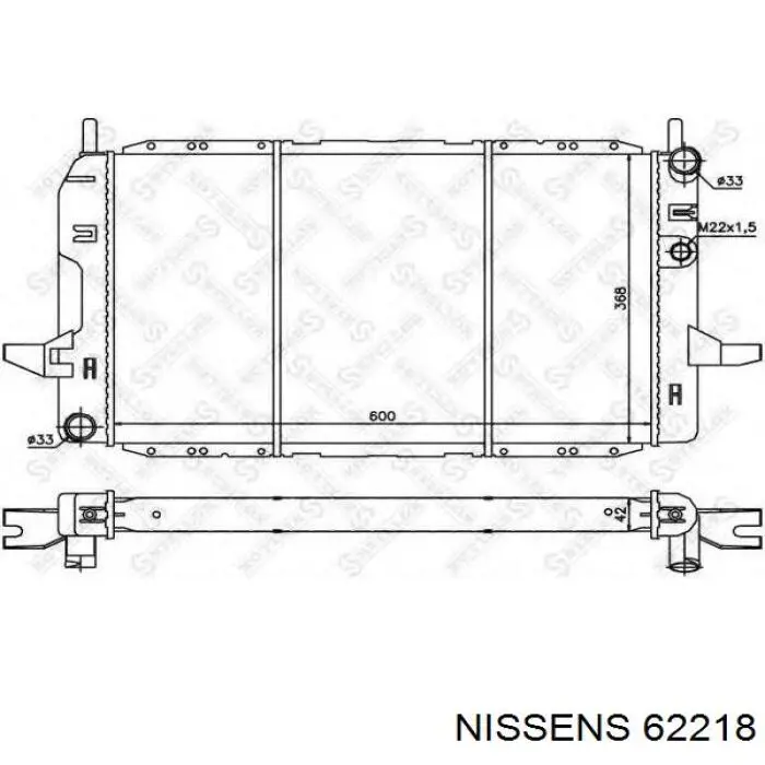Радіатор 62218 Nissens