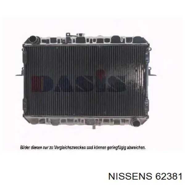 62381 Nissens радіатор охолодження двигуна