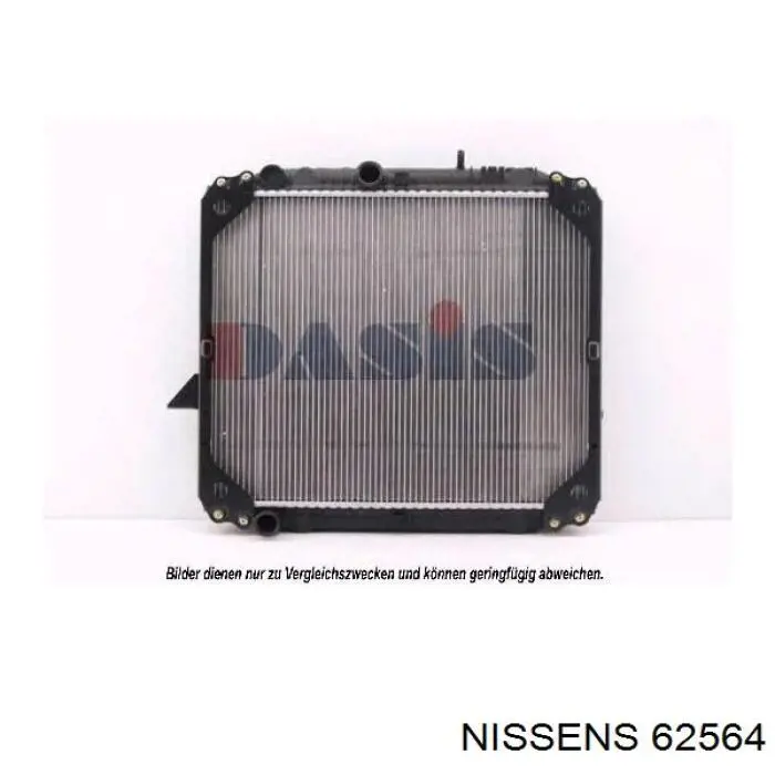 62564 Nissens радіатор охолодження двигуна