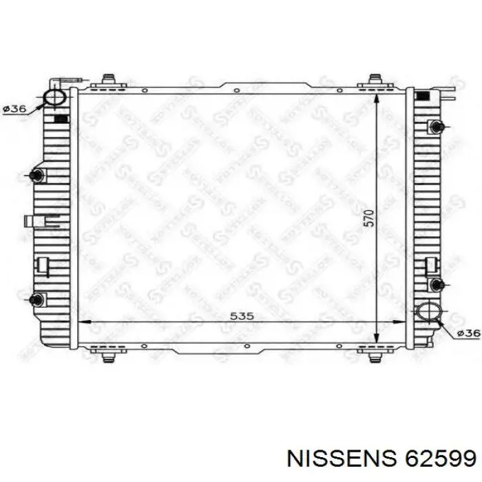 Радіатор 62599 Nissens