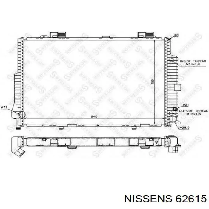 Радіатор охолодження Mercedes A2105004703