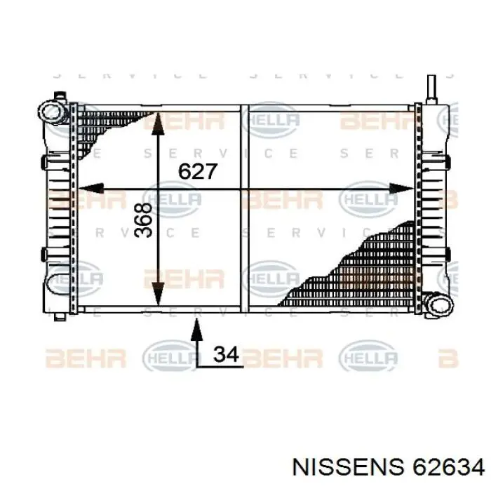 Радіатор охолодження Mercedes A6685000701