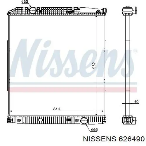 Радіатор 626490 Nissens