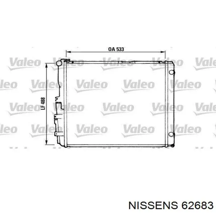 Радіатор 62683 Nissens