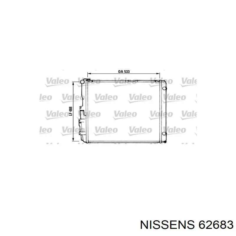 Радіатор основний Nissens 62683 ціна, від 85.42 USD