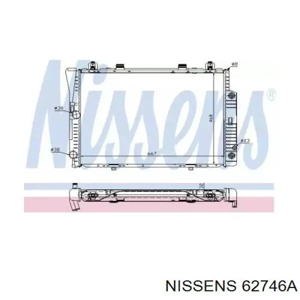 Купити A1405002003 Mercedes Радіатор двигуна
