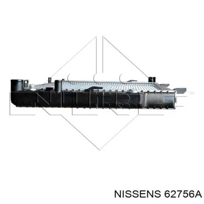 Радіатор основний Nissens 62756A ціна, від 128.77 USD
