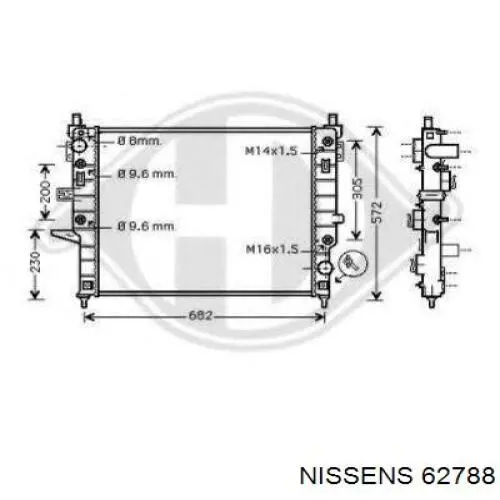 A1635000303 Mercedes Радіатор охолодження двигуна