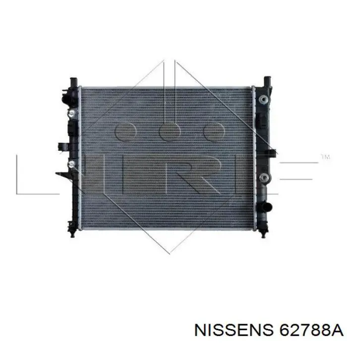 62788A Nissens Радіатор охолодження двигуна