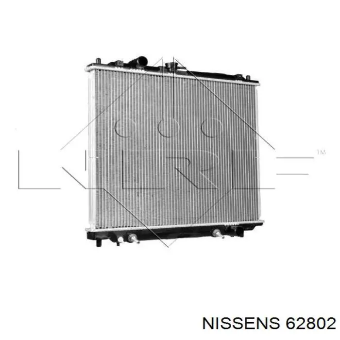 Радіатор охолодження двигуна 62802 Nissens