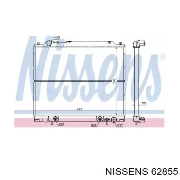 62855 Nissens Радіатор охолодження двигуна