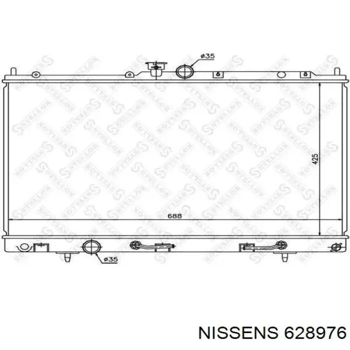 628976 Nissens Радіатор охолодження двигуна