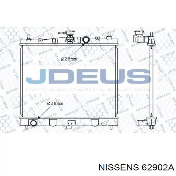 Радіатор основний Nissens 62902A ціна, від 85.41 USD