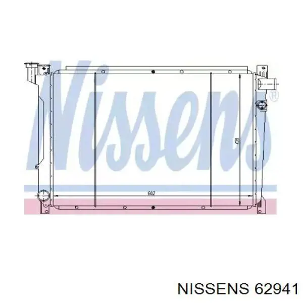 62941 Nissens радіатор охолодження двигуна