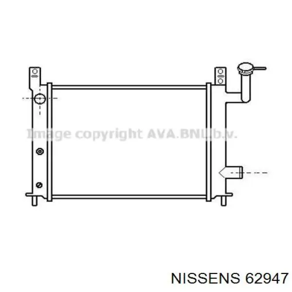 Радіатор охолодження двигуна 2141050A11 Nissan