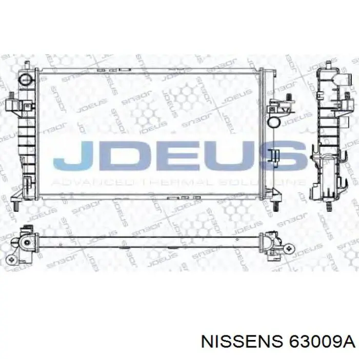 Радіатор основний Nissens 63009A ціна, від 83.98 USD