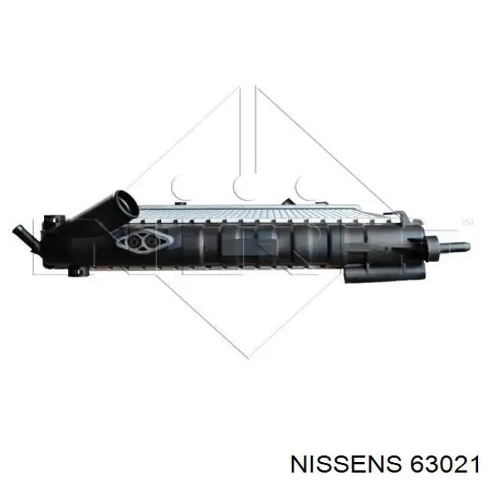 Радіатор основний Nissens 63021 ціна, від 78.32 USD