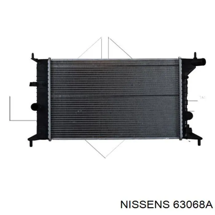 63068A Nissens радіатор охолодження двигуна