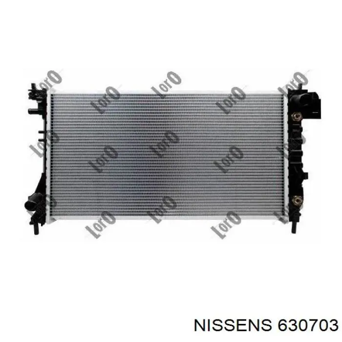 630703 Nissens радіатор охолодження двигуна