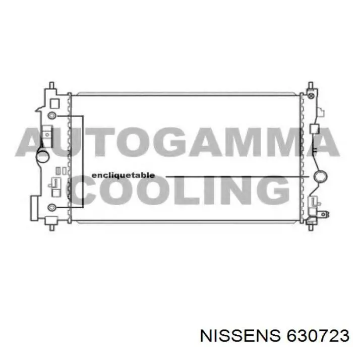 Радіатор основний Nissens 630723 ціна, від 133.01 USD