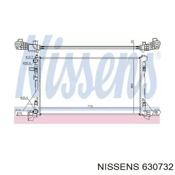 Радіатор 630732 Nissens