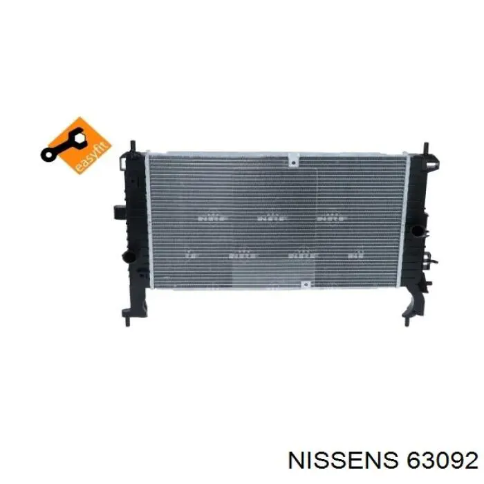 63092 Nissens радіатор охолодження двигуна