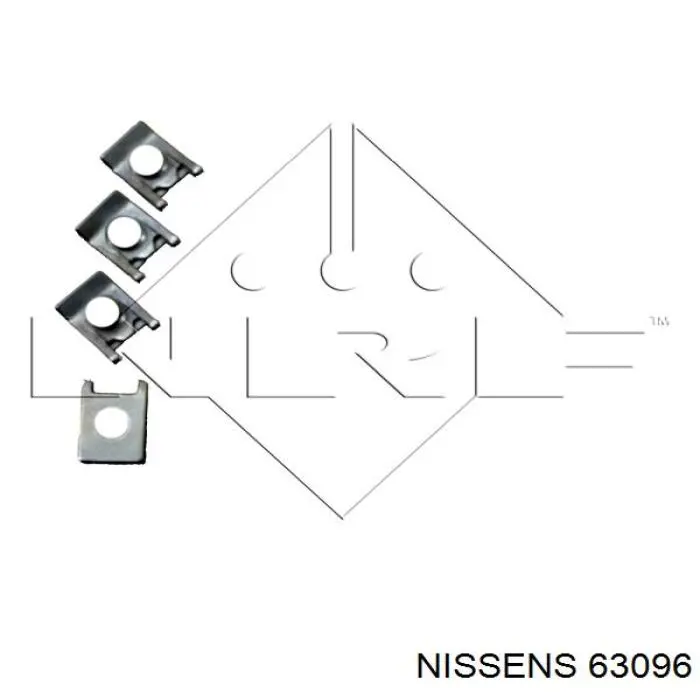 Купити 63096 Nissens Радіатор двигуна