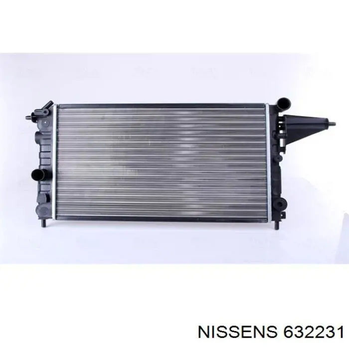 632231 Nissens радіатор охолодження двигуна