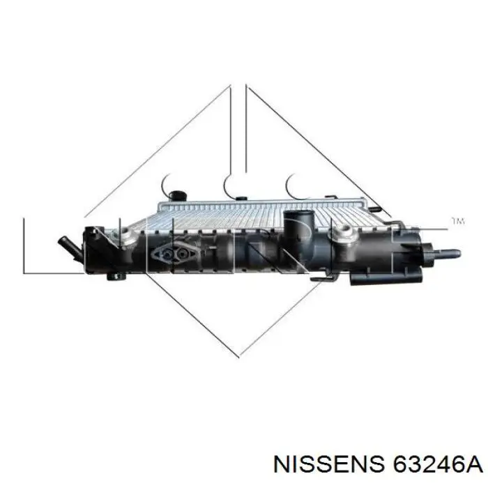 63246A Nissens Радіатор охолодження двигуна