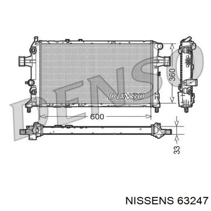 Радіатор 63247 Nissens
