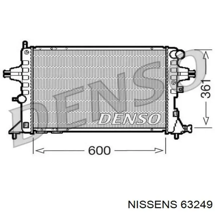 63249 Nissens Радіатор охолодження двигуна