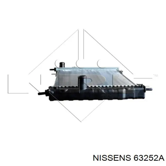 Радіатор основний Nissens 63252A ціна, від 53.12 USD