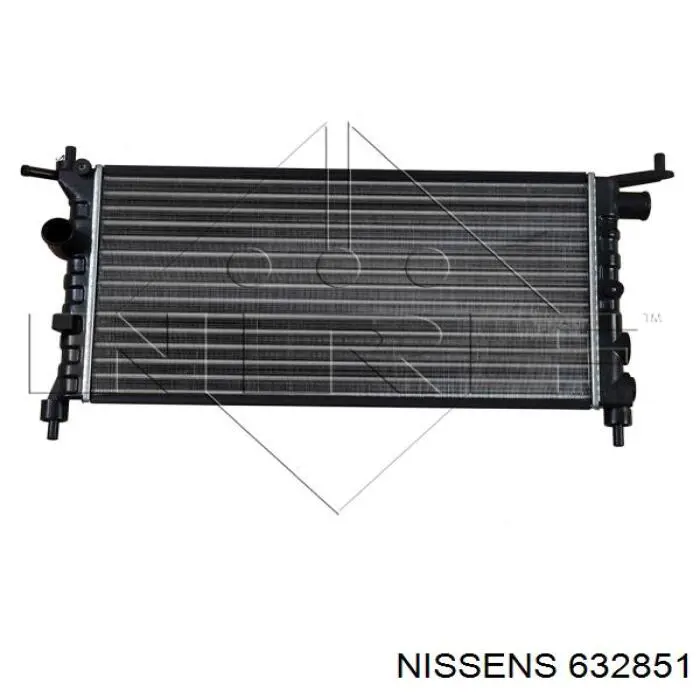 632851 Nissens Радіатор охолодження двигуна