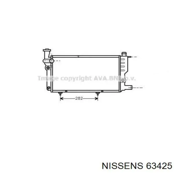 Купити 63425 Nissens Радіатор двигуна