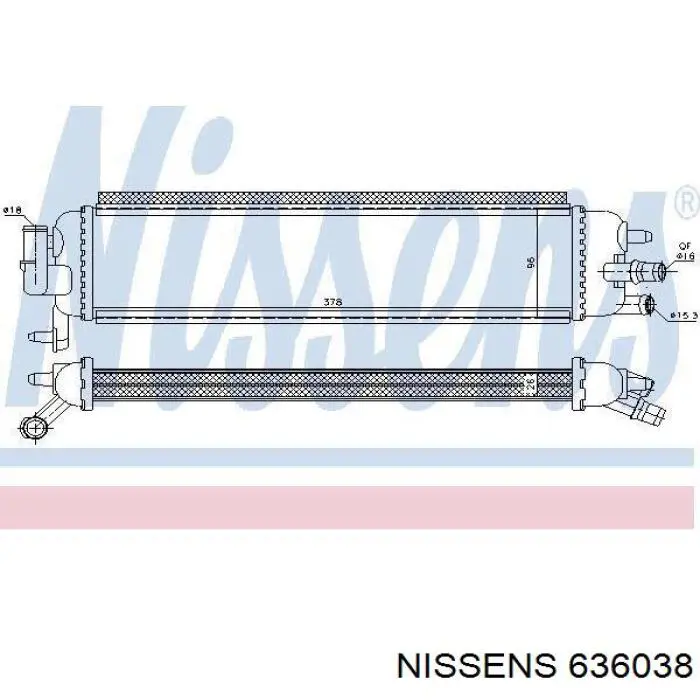 Радіатор 636038 Nissens