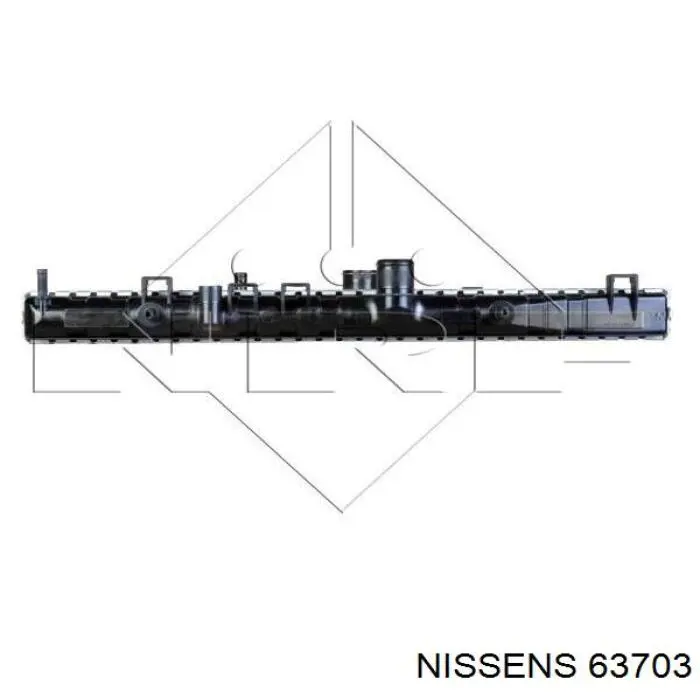 63703 Nissens радіатор охолодження двигуна