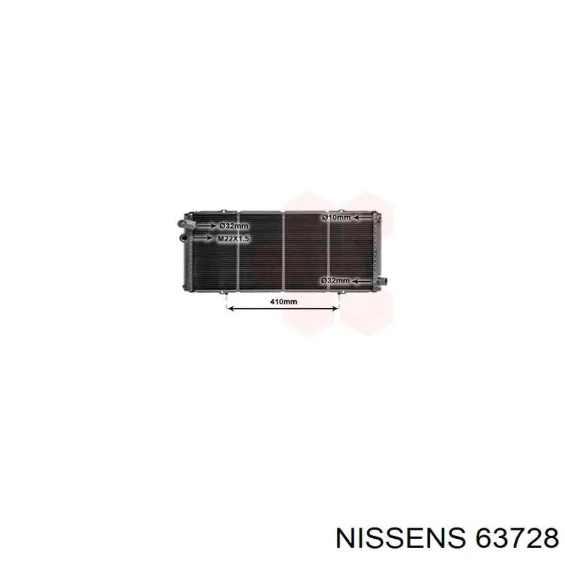 Радіатор охолодження Nissens 63728