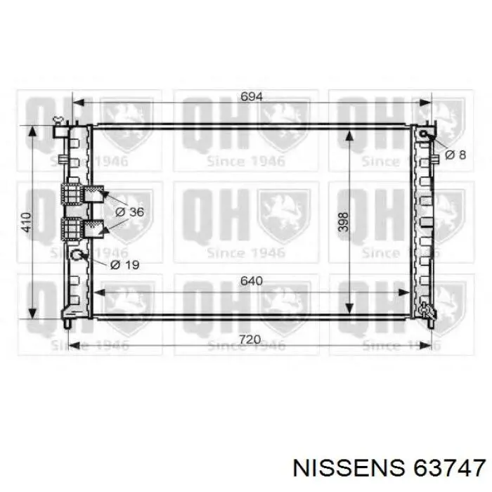 Радіатор охолодження NRF 53842