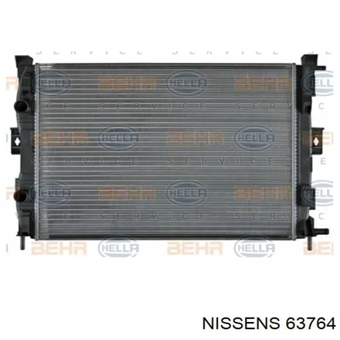 Купити 63764 Nissens Радіатор двигуна
