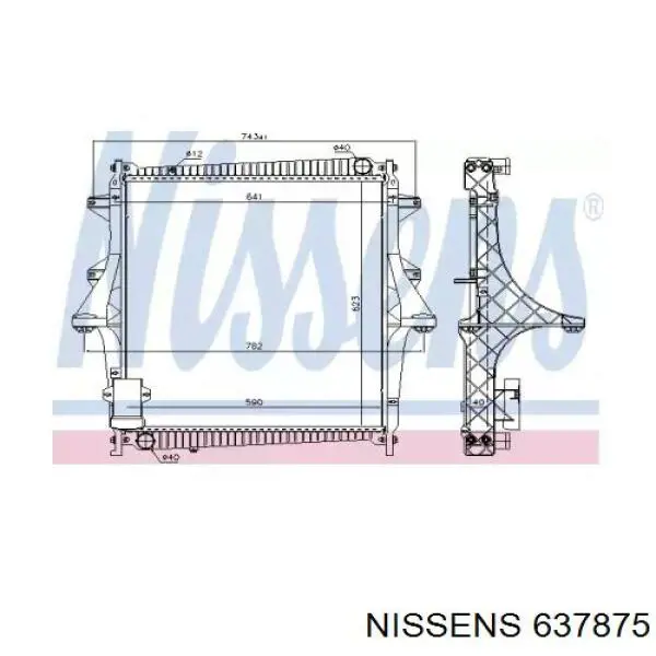 5001875216 Renault (RVI) Радіатор охолодження двигуна