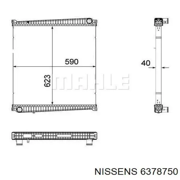 Купити 5001875216 Renault (RVI) Радіатор двигуна