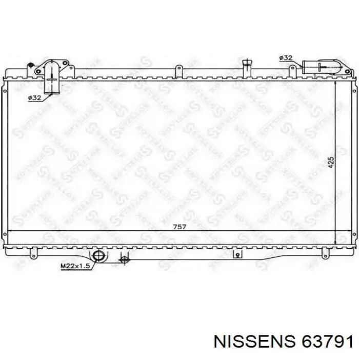 Радіатор 63791 Nissens