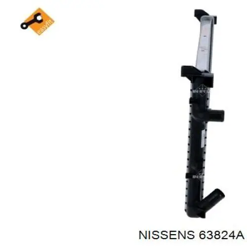 Радіатор основний Nissens 63824A ціна, від 81.98 USD