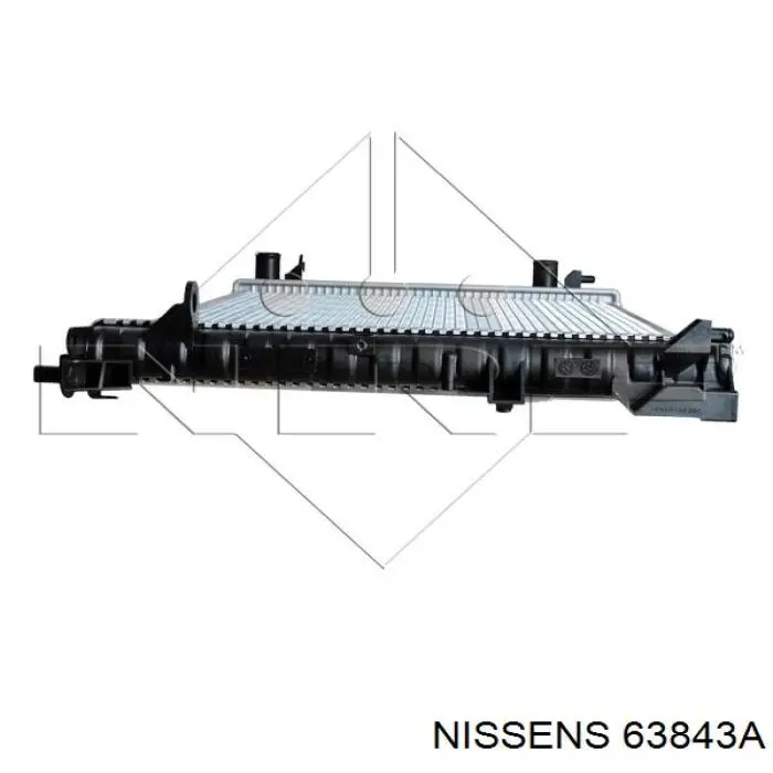 63843A Nissens радіатор охолодження двигуна