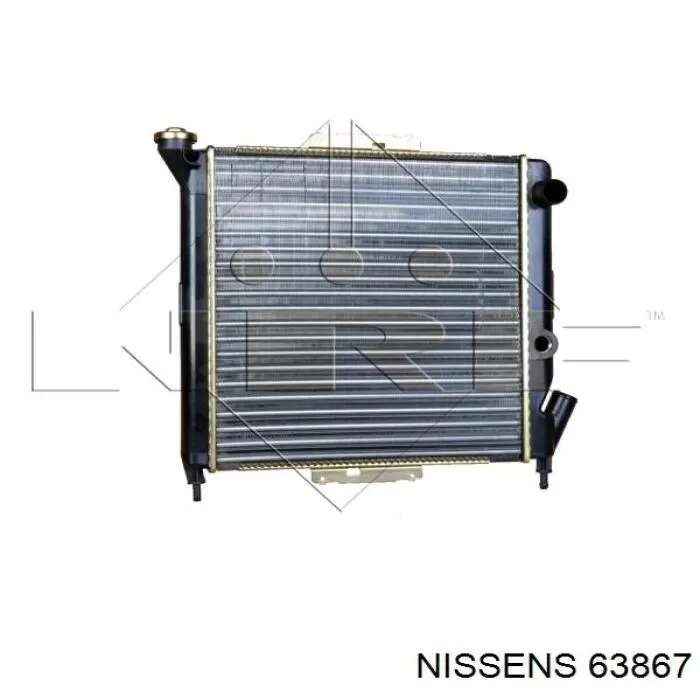 63867 Nissens радіатор охолодження двигуна