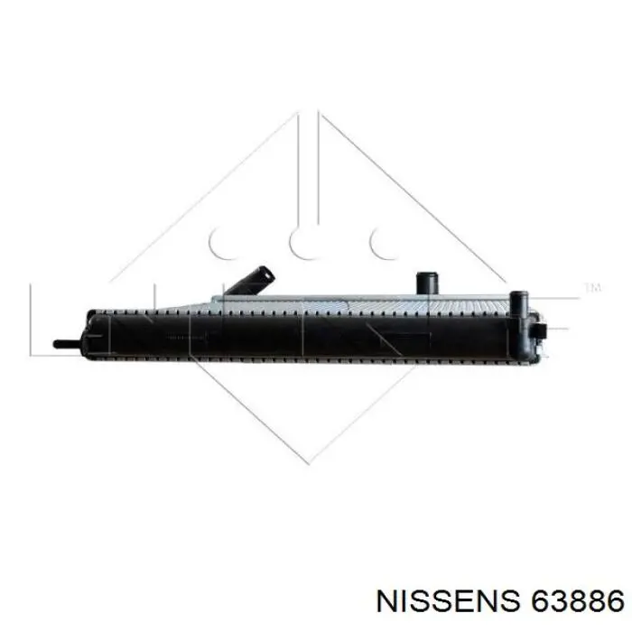 63886 Nissens радіатор охолодження двигуна