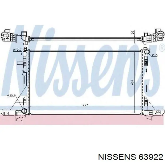 Радіатор 63922 Nissens