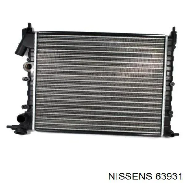 63931 Nissens радіатор охолодження двигуна